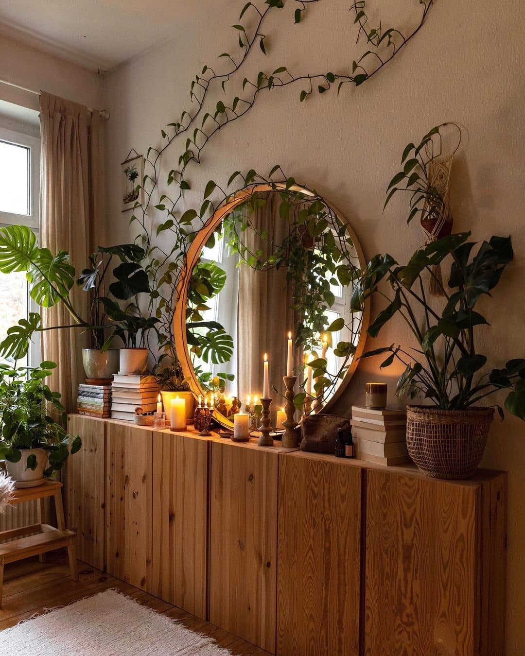 Reflecting Greenery - How Mirrors Enhance Your Plant Wall