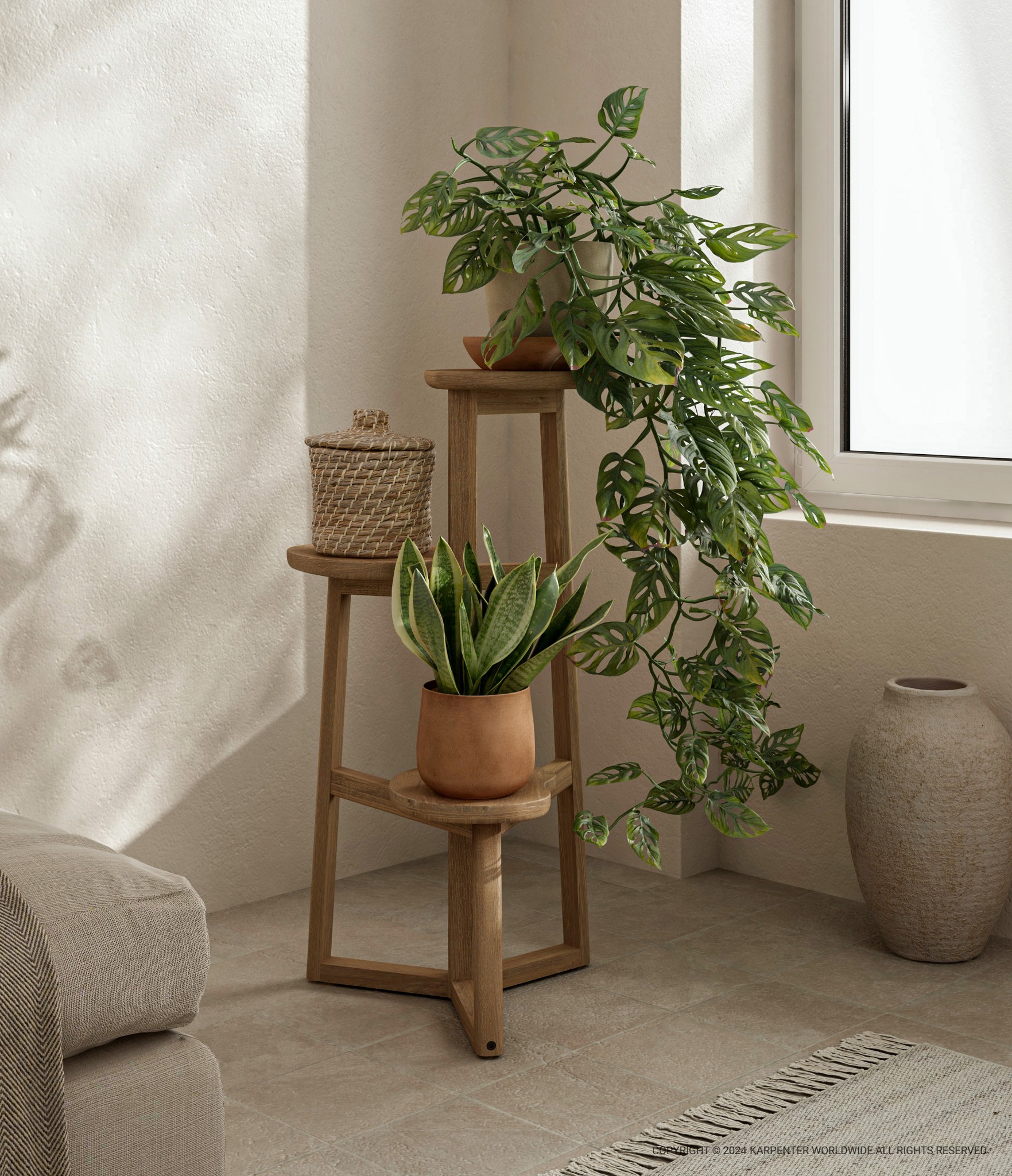 Elevate Your Greens - Stylish Plant Stands for Your Dining Space